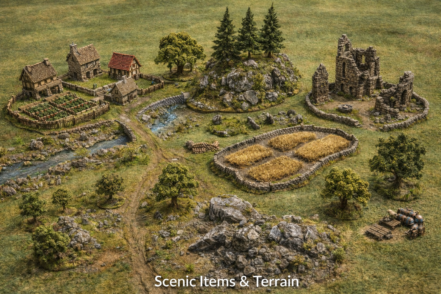 SCENIC ITEMS AND TERRAIN