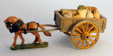 Supply Cart with Spoked Wheels