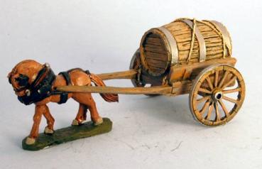 Water Cart with spoked Wheels