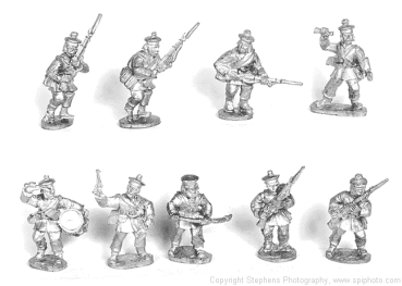1860 Infantry advancing & Command