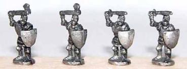 Dismounted knights