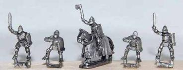 Mounted knights - Barded or housed horses
