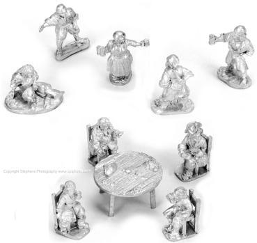 Prates gamblng at the Table