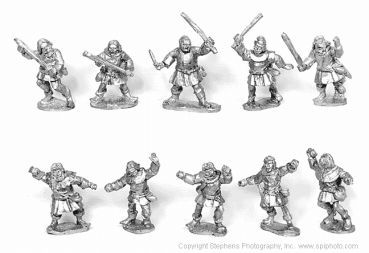 Peasants wth Stcks & Stones