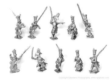 Musketeers Shako Great Coat march attack & Command