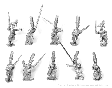 Grenaders Shako Great Coat advancng & Command