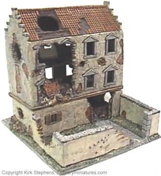 Bombed Stucco House