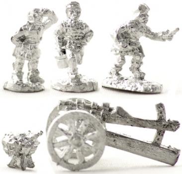 Medum gun wth crew and brazers