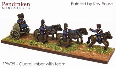 Guard limber with team/out riders (2)