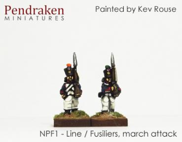 Line/Fusiliers -  march attack