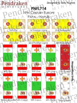 Papal/Naples flags