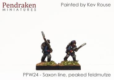 Saxon lne peaked feldmutze