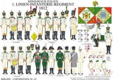 Italien: 1. Linien-Infanterie-Regiment 1812