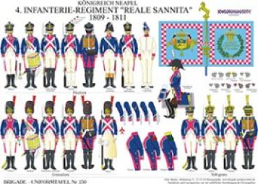 Neapel: 4. Infanterie-Regiment Reale Sannita 1809-11