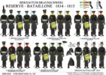 Braunschweig: Reserve-Bataillone 1814-15 / Ersatz-Bataillon 1815