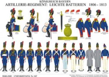 Bayern: Artillerie-Regiment - Leichte Batterien 1806-1813