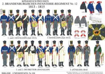 Preussen: Brandenburgisches Infanterie-Regiment Nr. 12 1813-15
