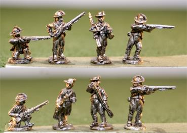 Brtsh nfantry n Roundabouts.  Round Hats.  Skrmshng