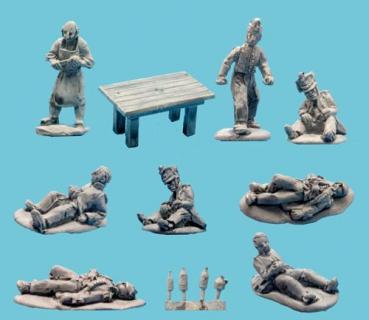 Medcal Staff and French Wounded