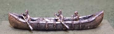 Trappers wth Long Canoes