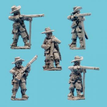 Musketeers Frng Lne wth Hats