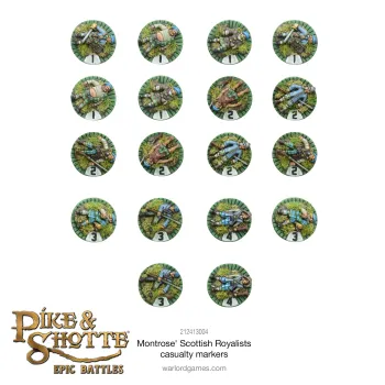 Pike & Shotte Epic Battles - Montrose's Scottish Royalists Casualty Markers