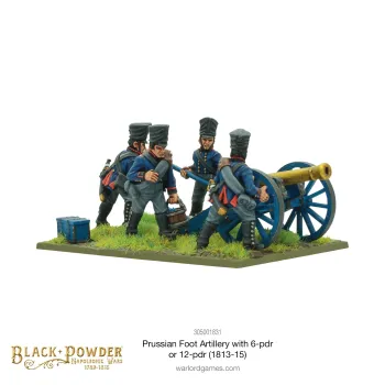 Napoleonic Prussian Foot Artillery with 6- or 12-Pdr (1813-15)