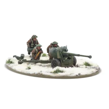 6 Pdr Anti-Tank Gun with British Infantry (Winter) Crew