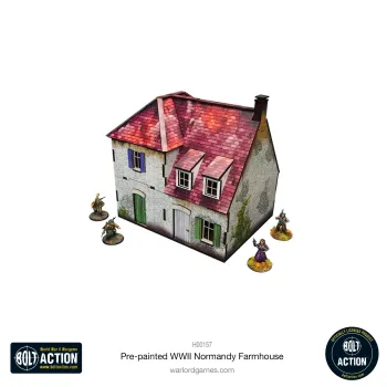 Pre-painted WW2 Normandy Farmhouse