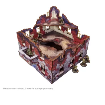 Pre-Painted WW2 Ostfront Stalingrad Apartment Block Front (1)