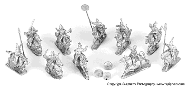 Mounted Command with Trbal Standards