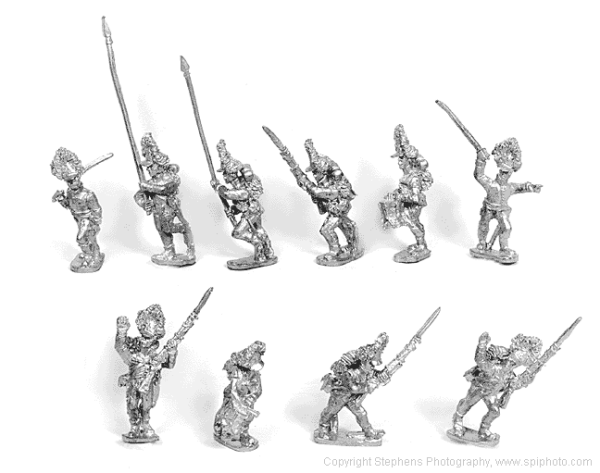 Hungarian Grenaders advancing & Command