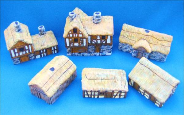 Thatched Roof Vllage Set (6 pcs)