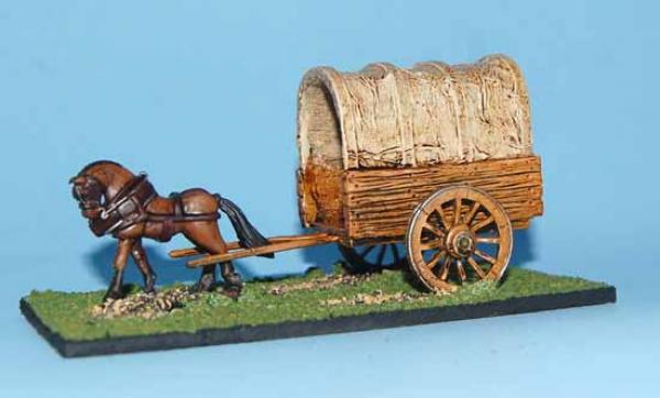 Flat cart - Covered wth spoked wheels