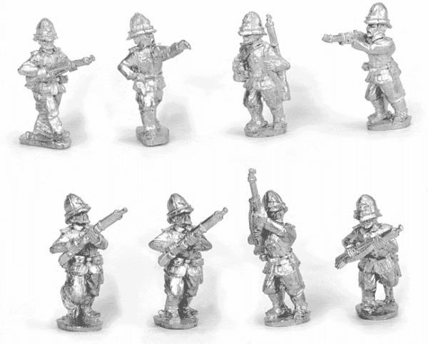 German Sea Battalon skirmishing & Command