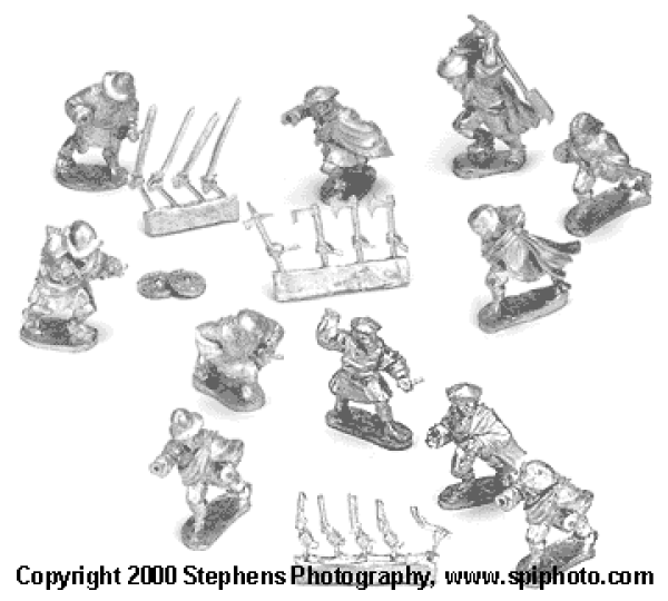 Highlanders with assorted Weapons
