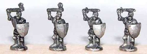 Dismounted knights