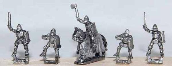 Mounted knights - Barded or housed horses