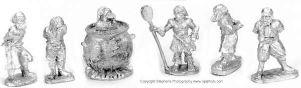 Caputred Prates & Cookng Pot