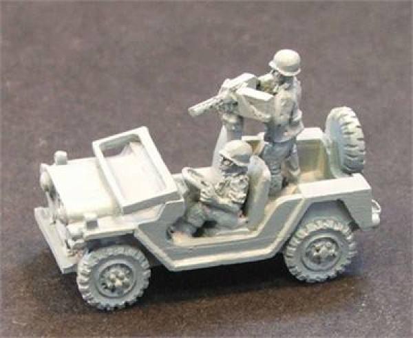 Mutt jeep with .30 cal MG.