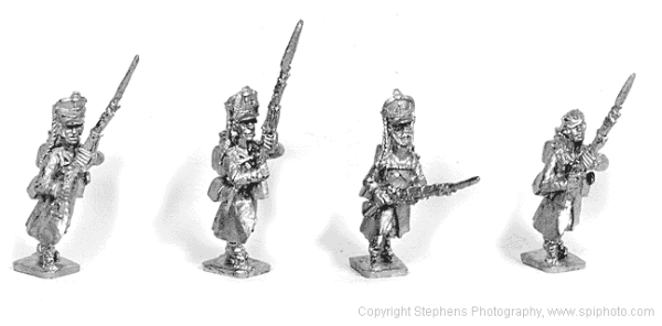 Musketeers Shako Great Coat advancing
