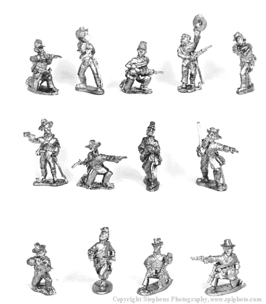 Confederate skirmishing & Command