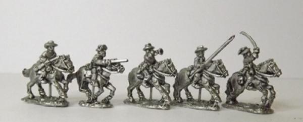 Confederate cavalry -  inc. command