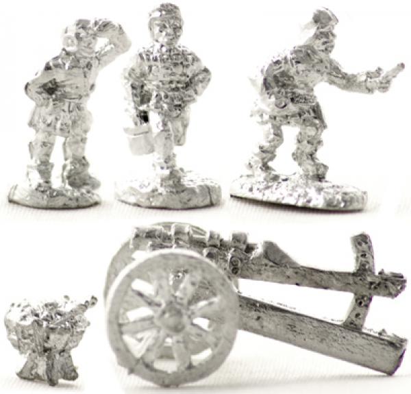 Medum gun wth crew and brazers