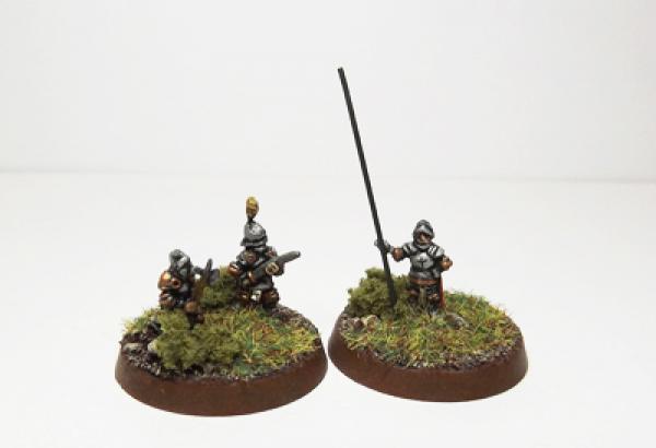 Dismounted knights