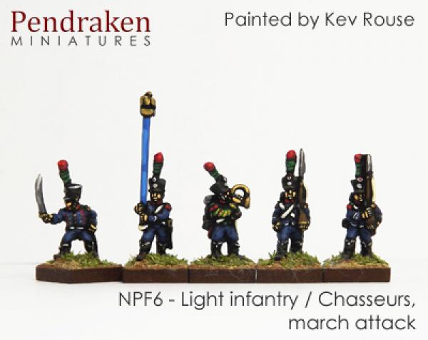 Light inf./Chasseurs -  march attack -  inc. comm. (16)