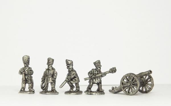 7pdr Howtzer guns -  wth lne crew