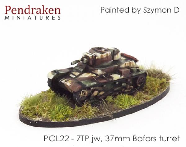 7TP jw -  37mm Bofors turret