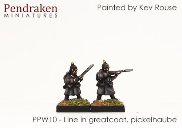 Line in greatcoat -  picklehaube