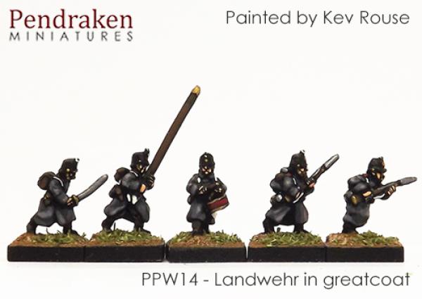 Landwehr in greatcoat -  inc command